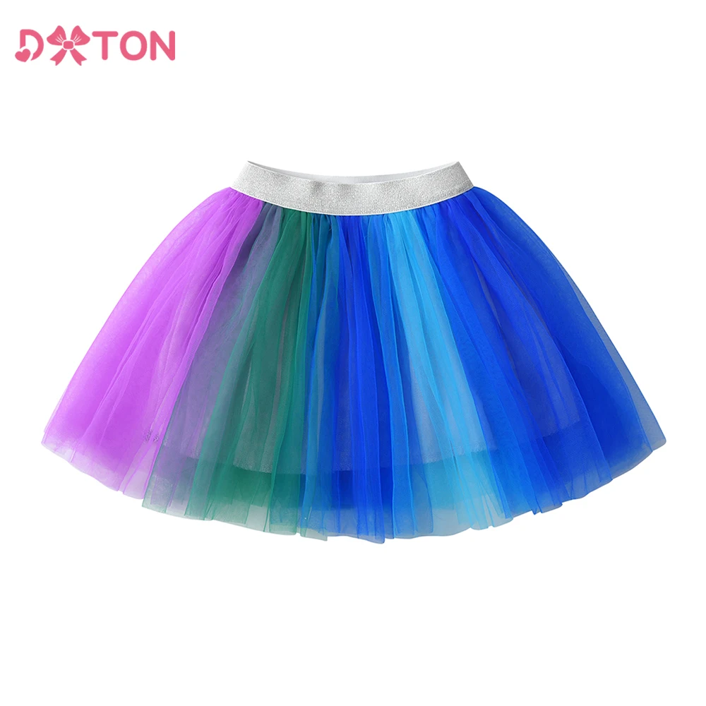 Tutu de gasa para niñas DXTON – Falda bailarina elegante - imagen 3