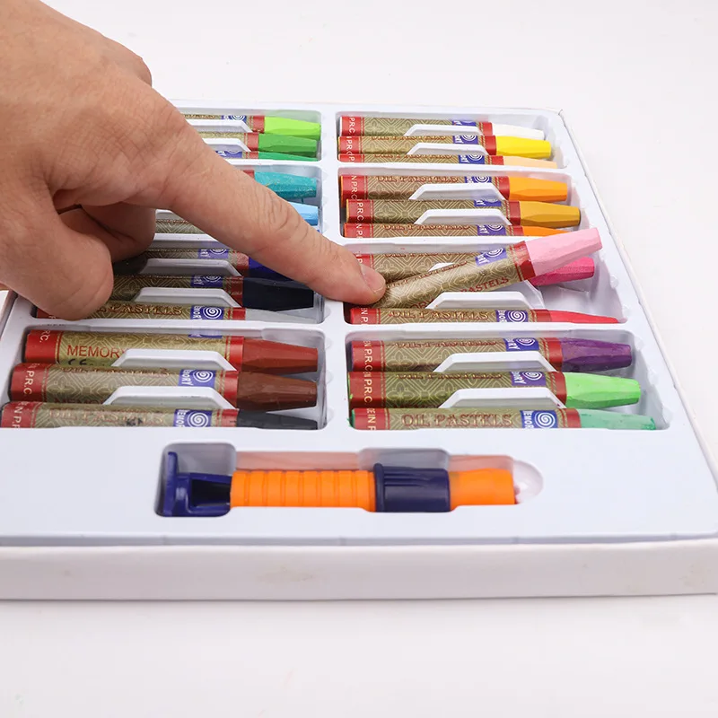Juego de Pastel de aceite suave para artista, pintura profesional, crayones de Arte de Graffiti, palos lavables no tóxicos, suministros para estudiantes, 12-36 colores - imagen 5