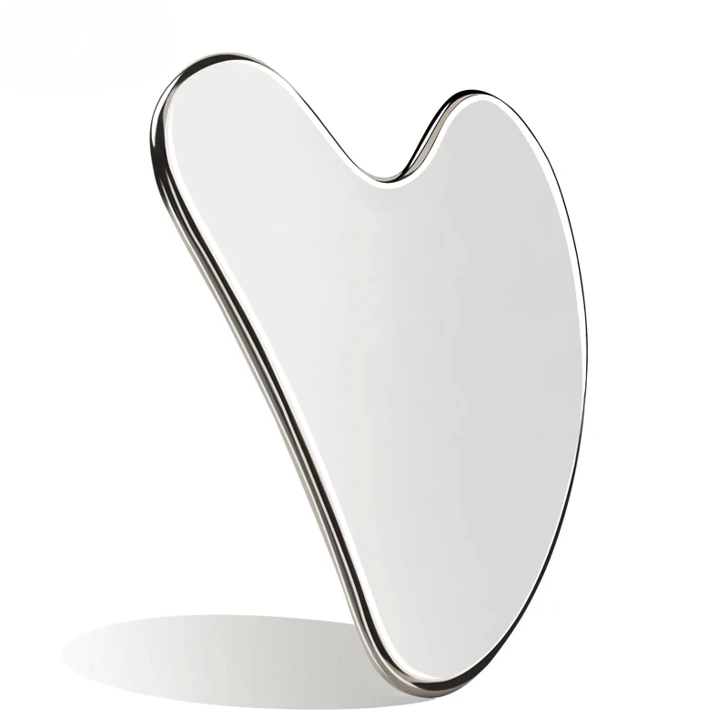 GuaSha Facial de acero inoxidable, herramientas de masaje de elevación para el cuidado de la cara, antiarrugas, estiramiento de la piel, herramienta masajeadora de celulitis refrescante - imagen 2