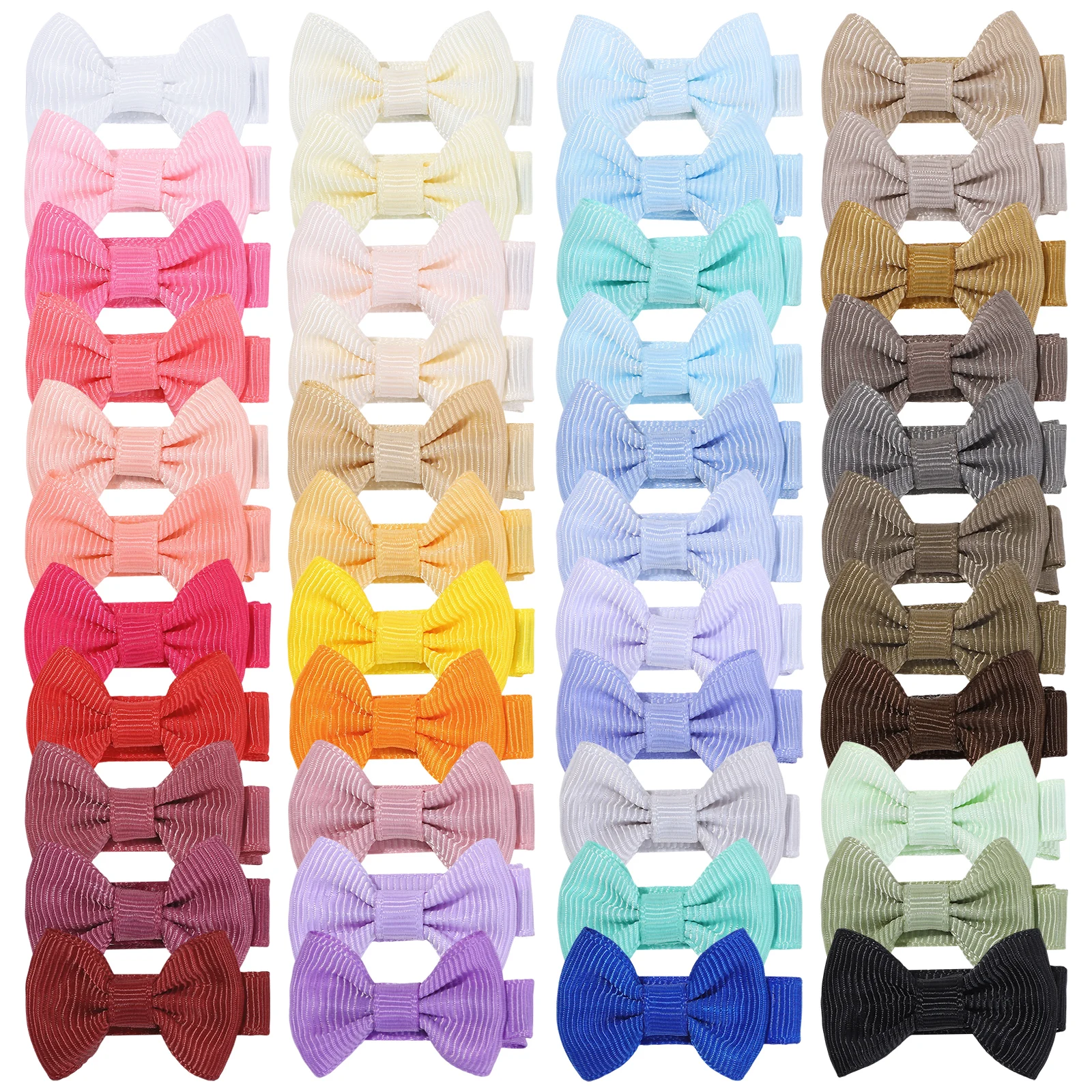 Pinzas para el pelo con lazo arco iris – Horquillas color dopamina - imagen 4