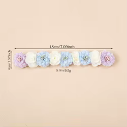 Banda elástica con flor para niña – Accesorio princesa