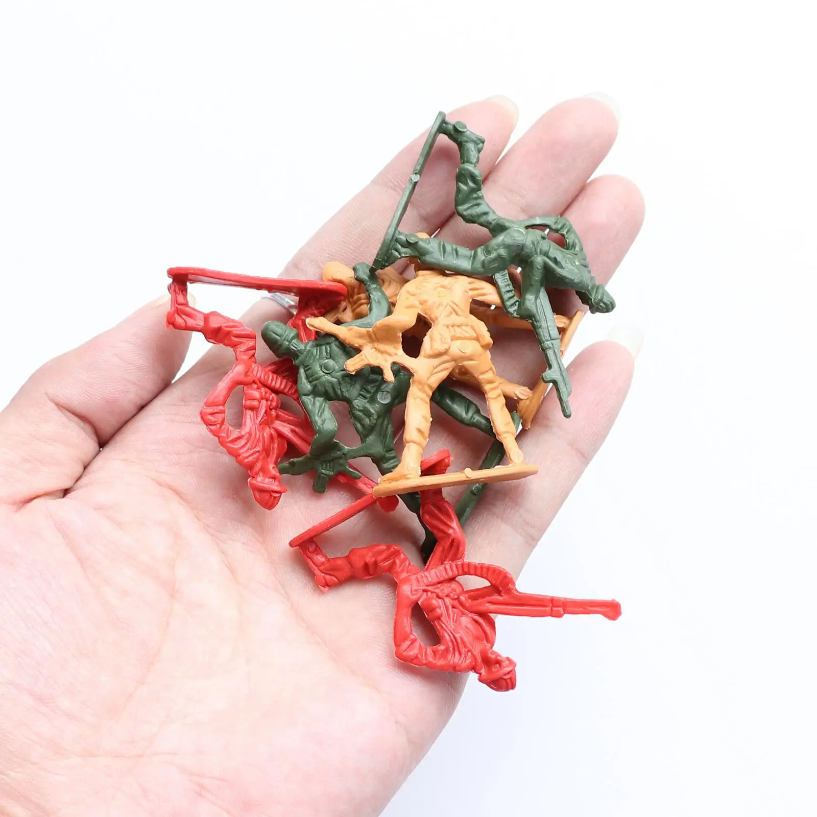 100 pièces 5cm soldats hommes figurines d'action ensemble de Base et scène modèle jeux jouet