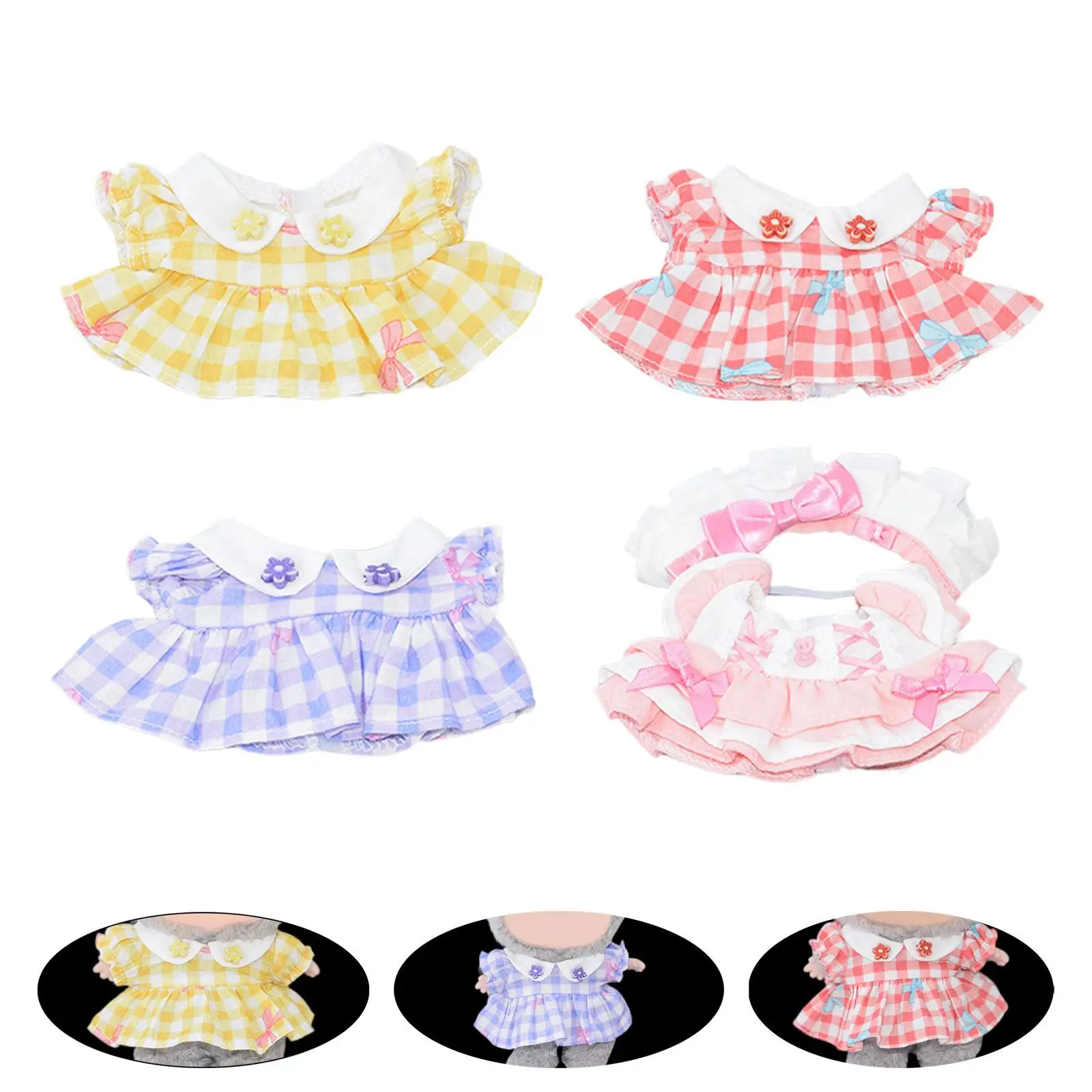 17cm Doll Dress Cute Fashion Costume Accessory Doll Accessories Girl Doll Clothes Cute Doll Clothes Doll Dress up for Birthday