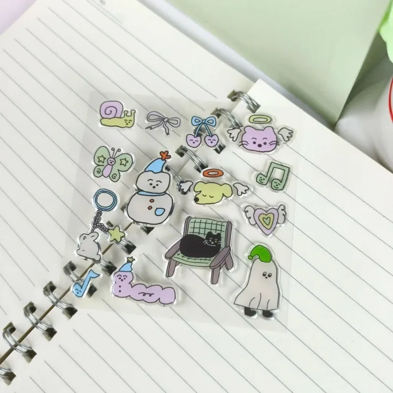 Pegatinas de silicona kawaii con diseño de perro para decorar móvil - imagen 2