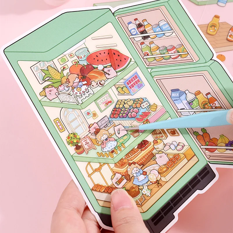 Pegatina 3D de paisaje para niños – Decoración infantil creativa