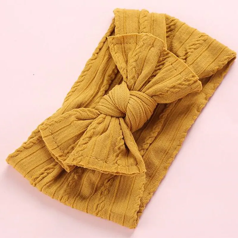 Diadema con lazo grande para niñas recién nacidas, diadema con lazo para bebés, turbante elástico para niños, diadema para niños, accesorios para el cabello para bebés - imagen 3