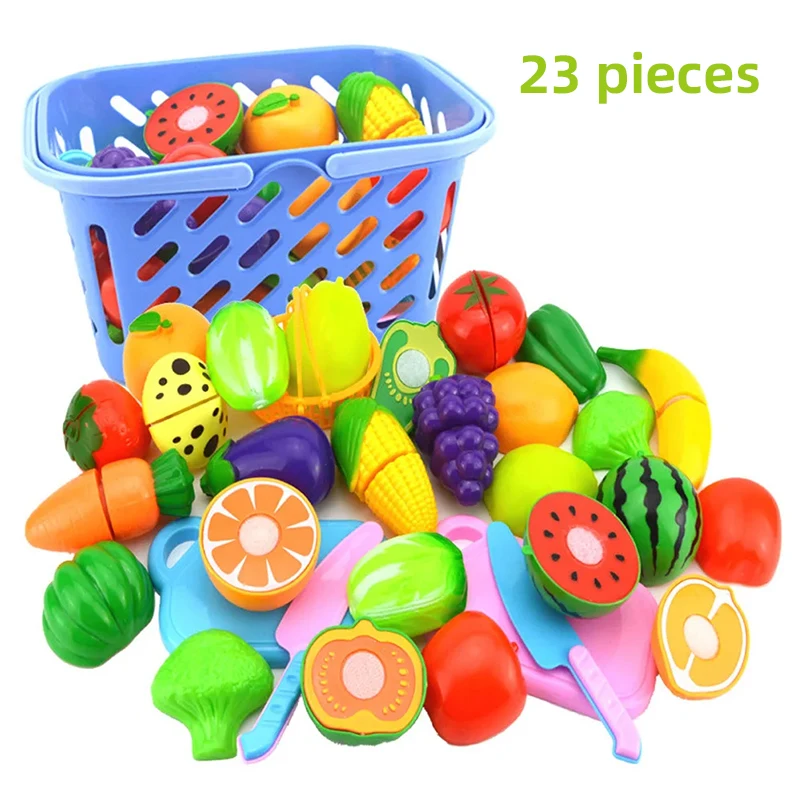 Juego de cocina con alimentos para cortar - Juguete educativo niños 3+ - imagen 2