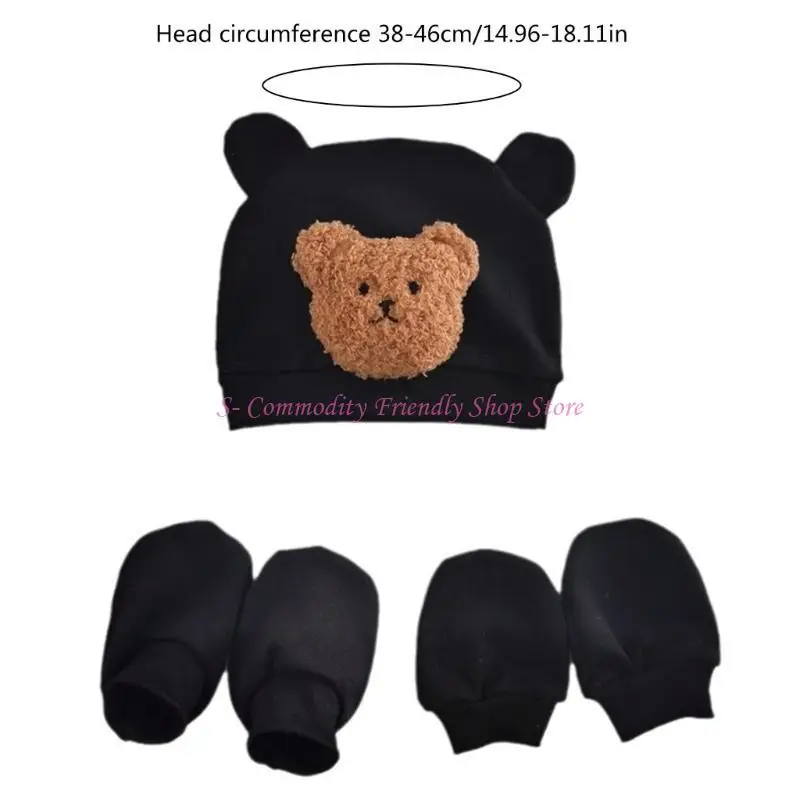 Gorro y guantes para bebé recién nacido – Cálidos accesorios fotografía - imagen 5