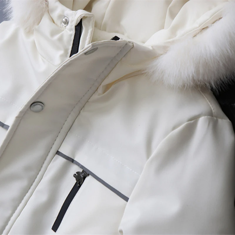 Traje de nieve infantil para niña con capucha - imagen 4