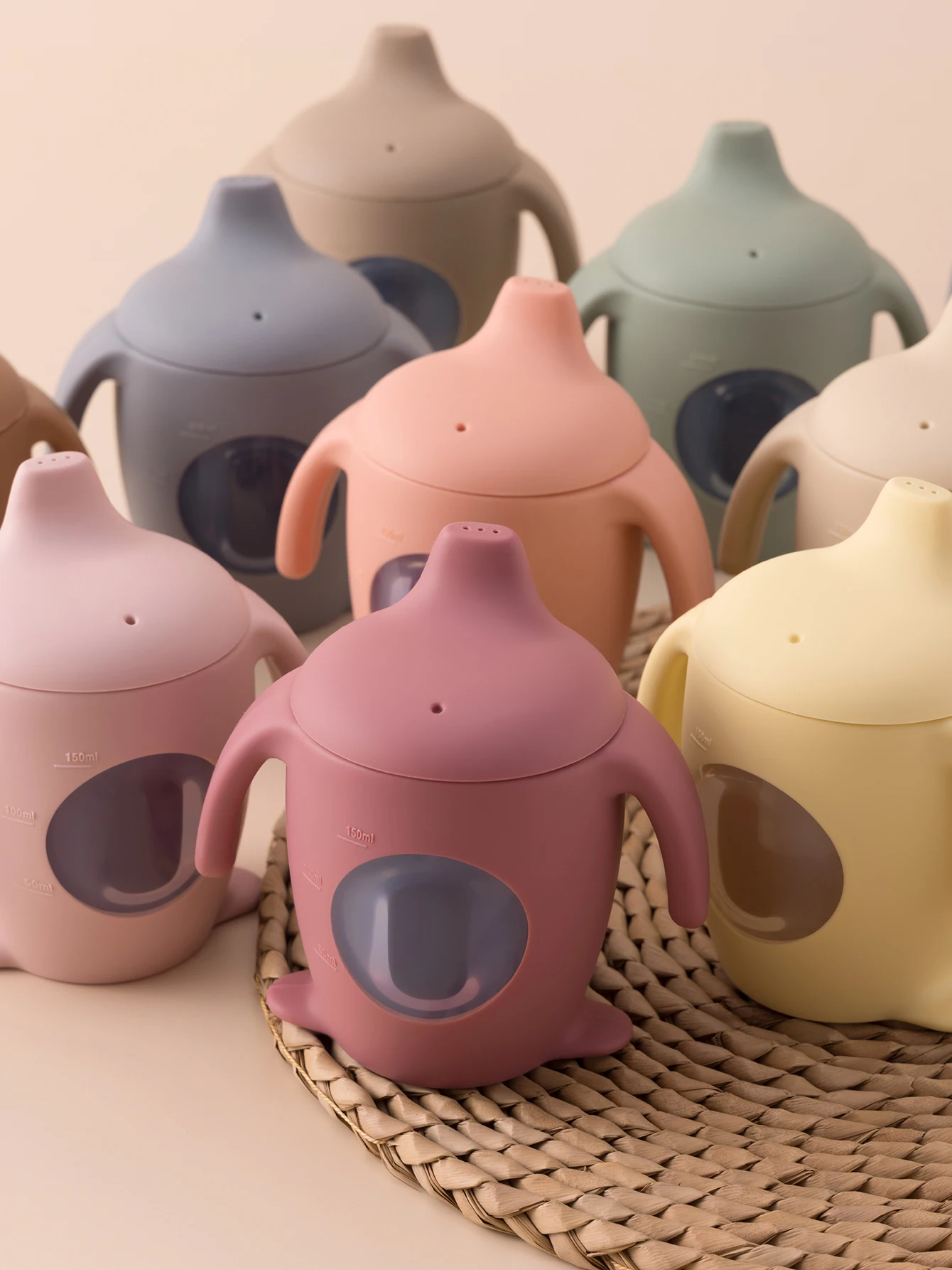 Taza silicona pingüino bebé sin BPA a prueba de fugas - imagen 3