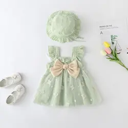 Vestido de princesa con lazo para niña – Estilo halter