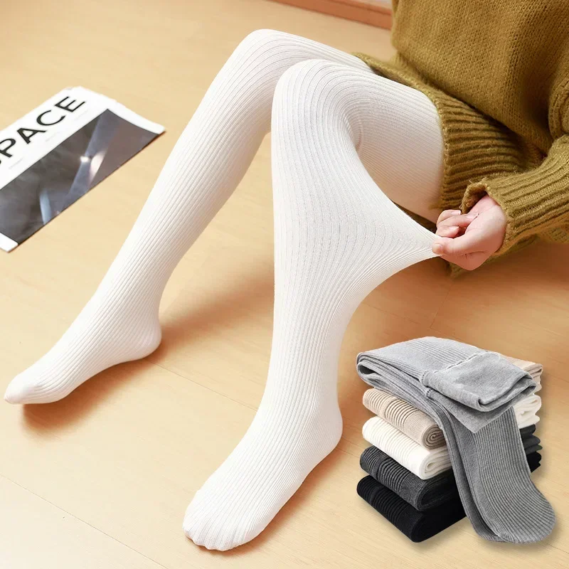 Pantimedias para niña de 3 a 8 años, calcetines de baile verticales blancos, pantimedias para niña, medias para niña, pantimedias para bebé - imagen 2