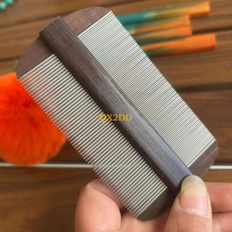 Peine para cabello con ergonómico QX2D para fácil eliminación piojos, herramienta para cuidado del cuero - imagen 3