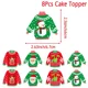 8pcs cake topper