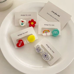 Horquillas para niñas con dibujo de oso y cereza – Clip firme