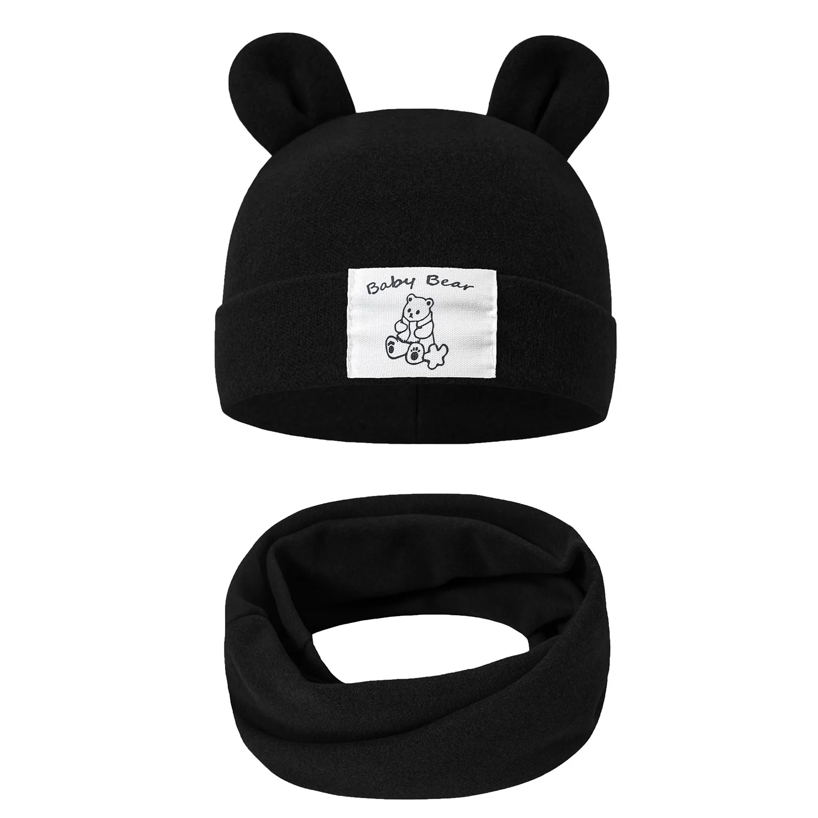 Gorro y bufanda de punto para recién nacido – Juego de invierno - imagen 4