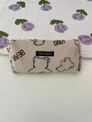 Estuche escolar acolchado de pana para niñas