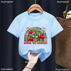 Camiseta infantil verano – Estampado kawaii Back to School