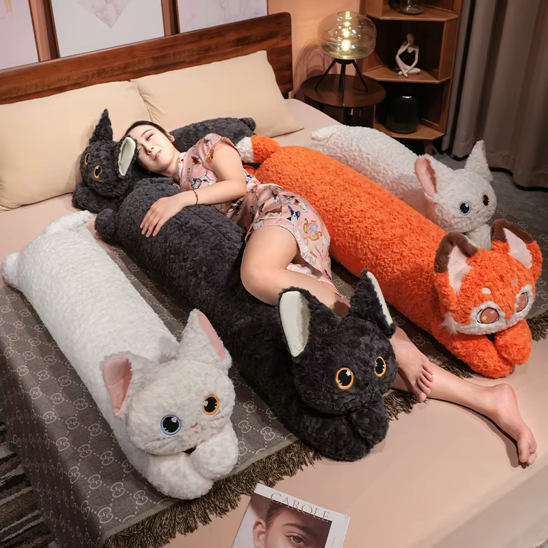 Almohada peluche gato para niños – Cojín decorativo suave para habitación - imagen 3
