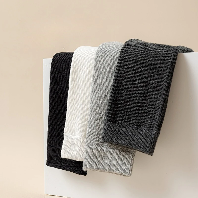 Calcetines cómodos de princesa por encima de la rodilla, mallas blancas y negras sin costuras, calcetines altos de estilo coreano para primavera y otoño - imagen 5