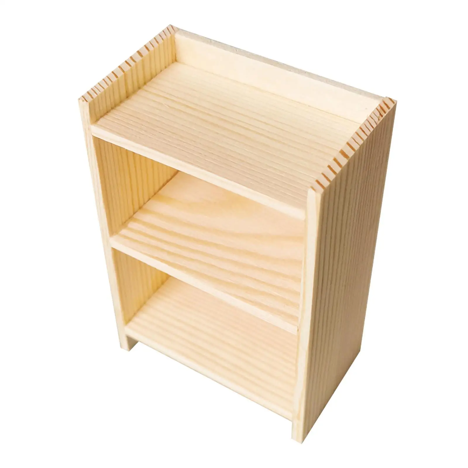 Miniature Furniture 1:12 Scale Dollhouse Bookshelf Educational Toy Microscale Cupboard Simulated Cabinet Toy for Store Gifts