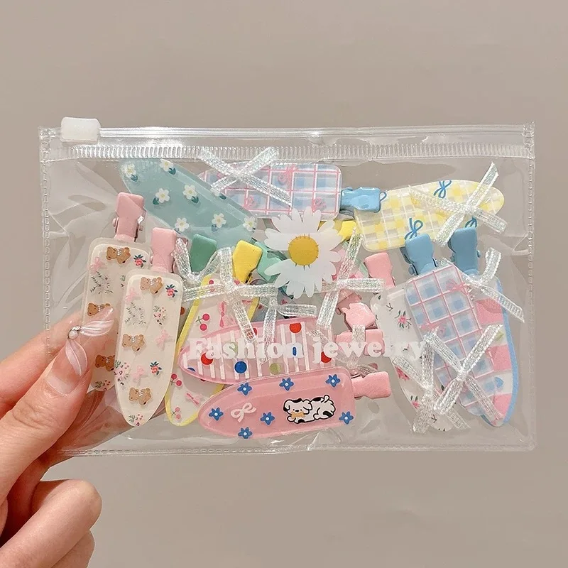 Pinza floral pico de pato para niña – Estilo coreano sweet - imagen 2