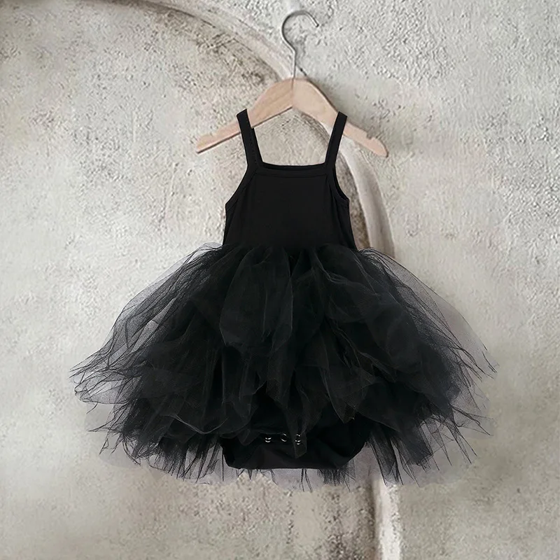 Ropa de verano para niñas de 0 a 2 años, camisola, vestido de baile, mono de tul, una pieza - imagen 4