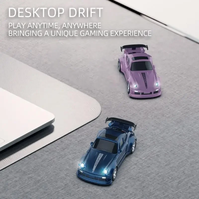 Coche mini drift radiocontrol con luces LED – Juguete de carreras - imagen 5