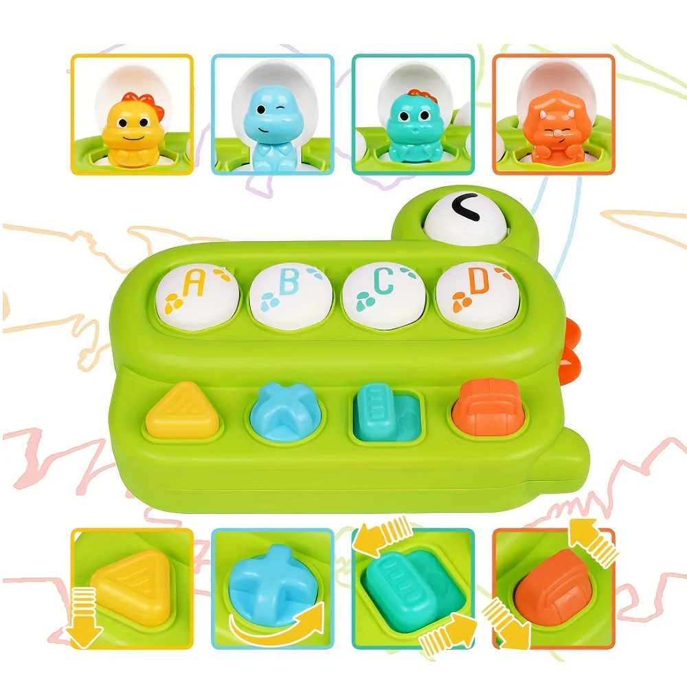 Peekaboo Rompecabezas infantil de dinosaurios – Juego educativo - imagen 3