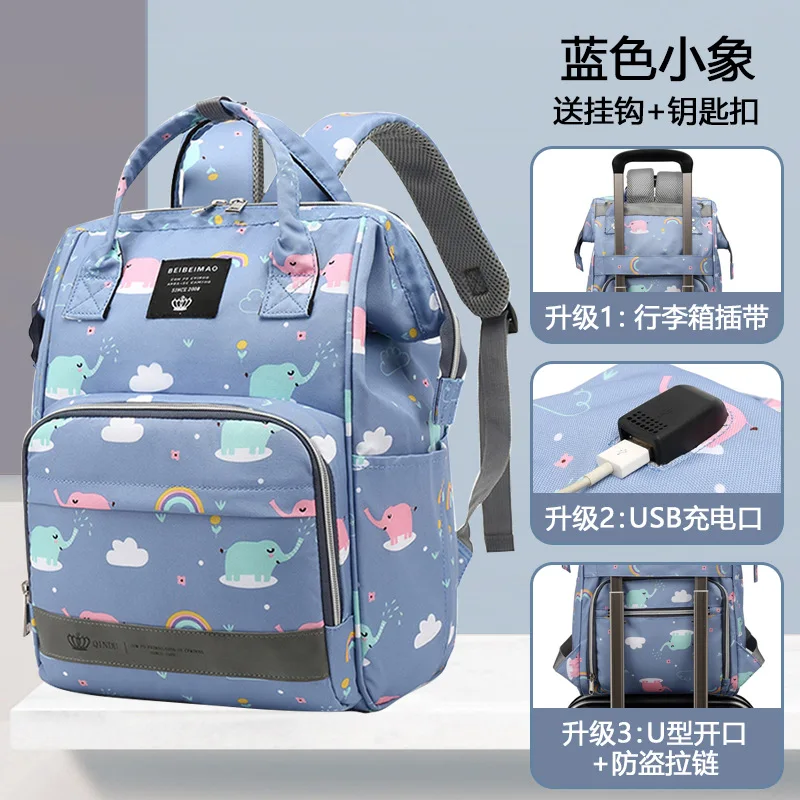 Bolso bandolera de mamá con gran capacidad para bebé - imagen 5
