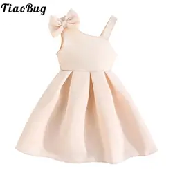 Vestido floral fiesta con lazo para niña – Un hombro, boda, cumpleaños