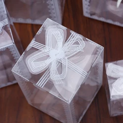 Cajas PVC transparentes para regalos de cumpleaños infantiles