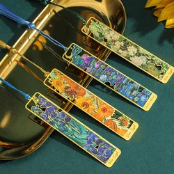 Marcapáginas de girasol con borla para niños