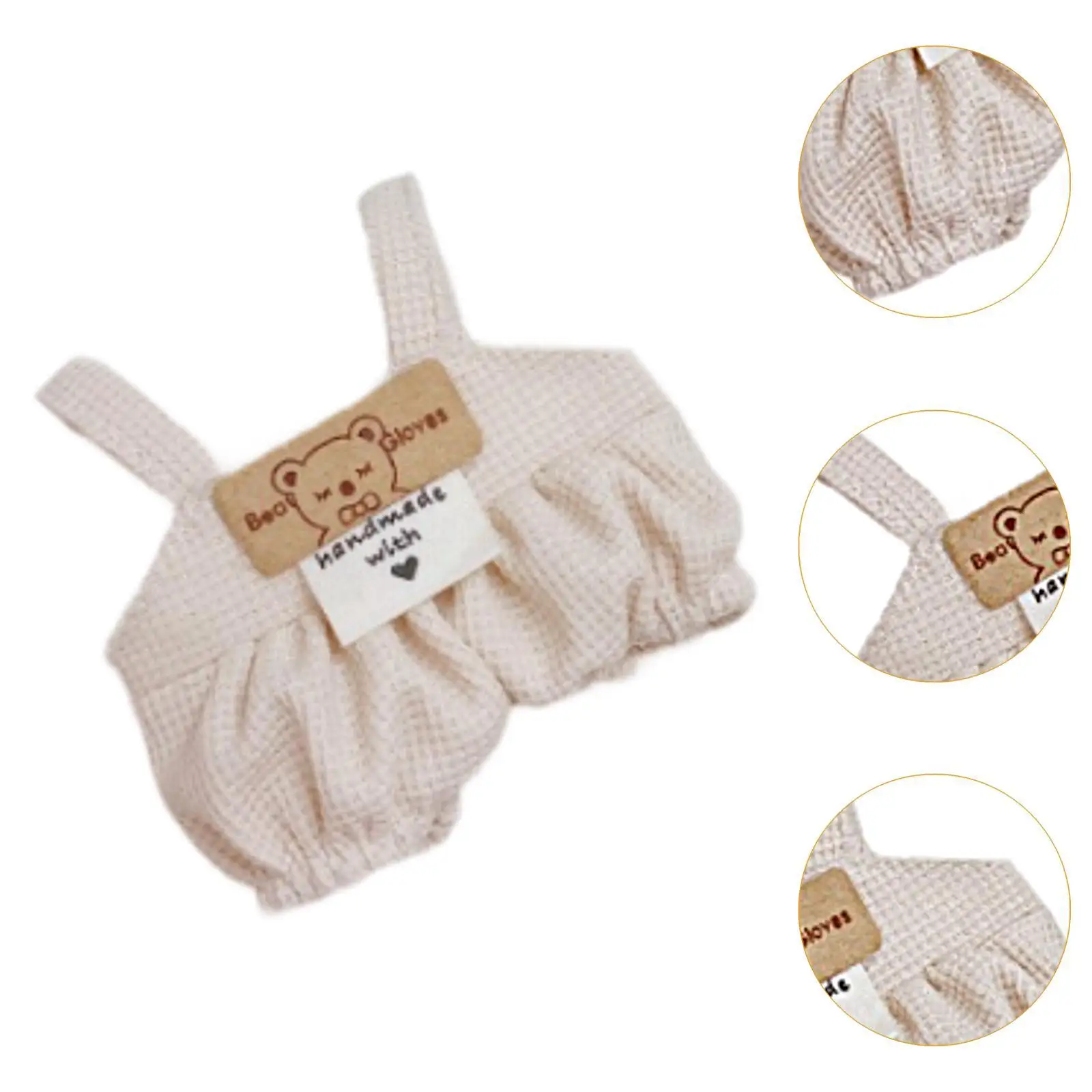 Stuffed Doll Wide Leg Suspender Make Your Own Dolls Dress up Jumpsuit Romper for 5.91'' Doll