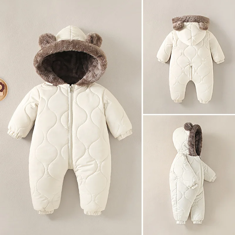 Mono de lana cálido para bebé – Traje nieve invierno acogedor - imagen 5