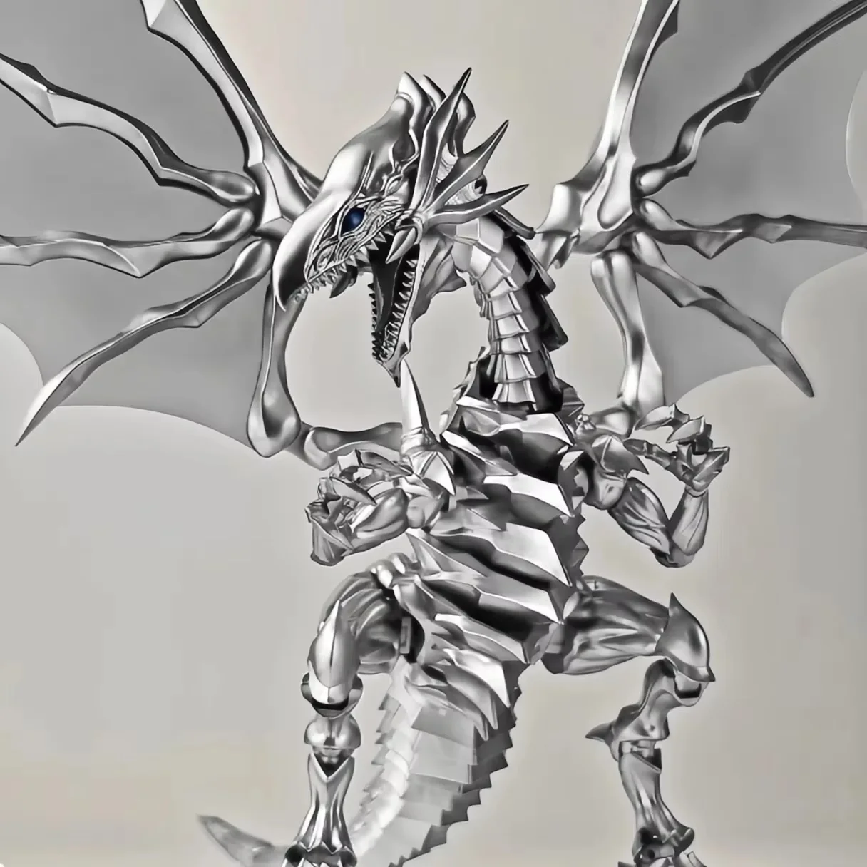 Yu-Gi-Oh – Figura dragón blanco de ojos azules para montar