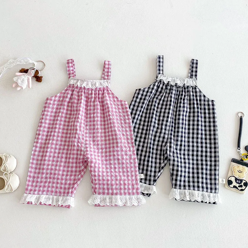 Pantalones verano con rejilla y encaje para niña – MILANCEL - imagen 3