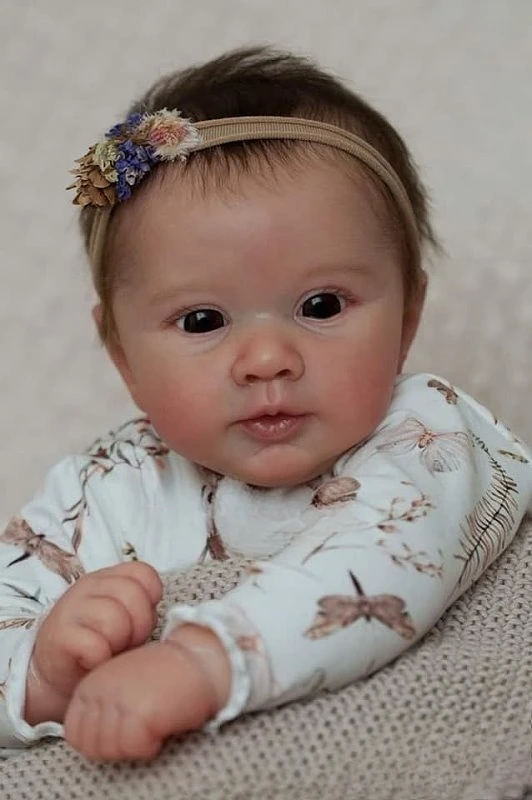 NPK-piezas de muñeca sin pintar, 21 pulgadas, Reborn Baby Piper de ANDREA ARCELLO, Color fresco, tacto suave, realista con COA