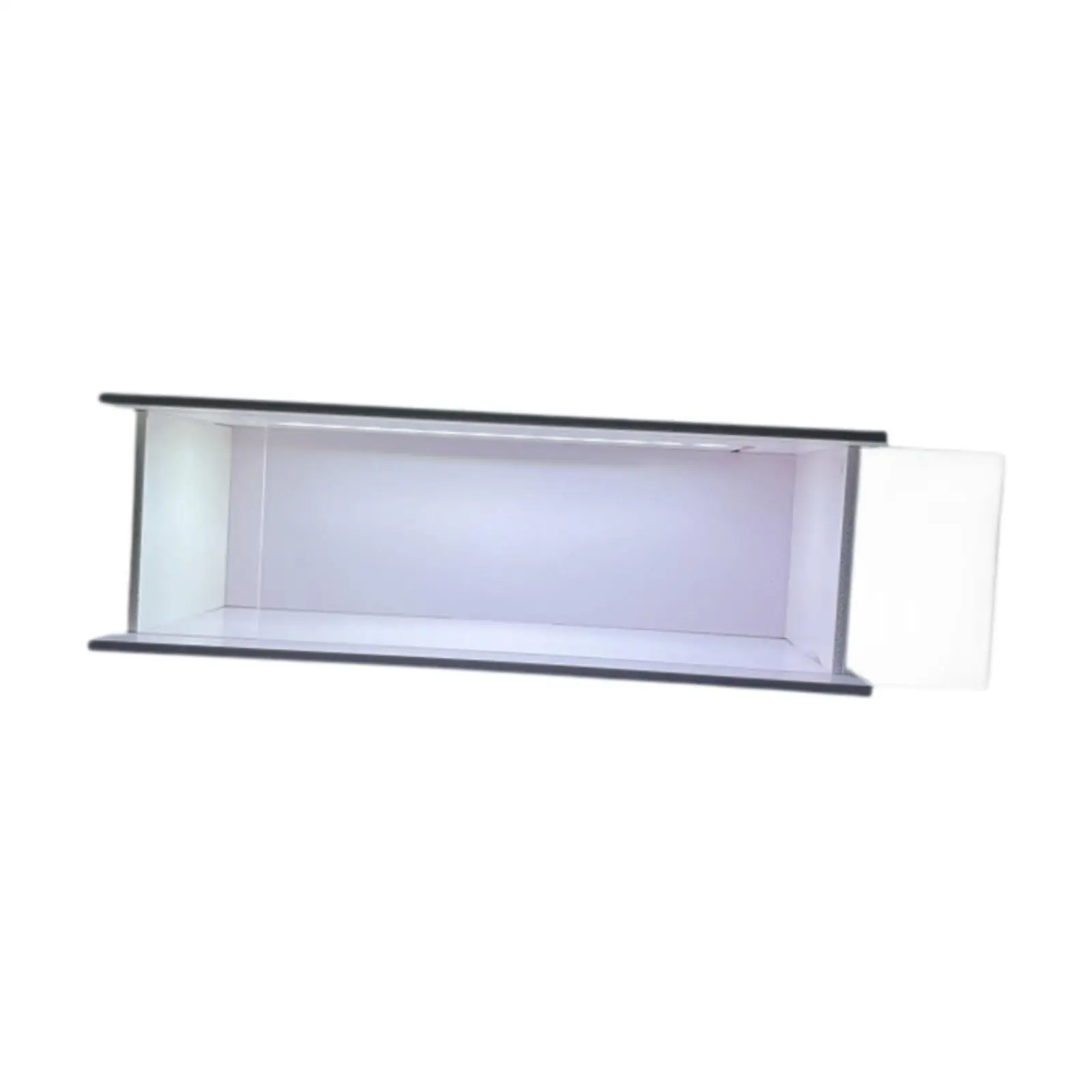 Dolls Model Display Box Clear Storage Box with Lights Showing Cabinet Figure