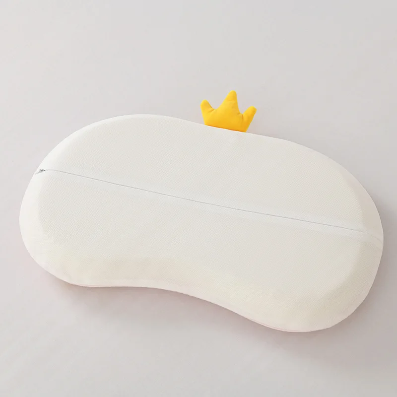 1 pieza de almohada de guisante bordada con parche de dibujos animados para niños, almohada de siesta de espuma viscoelástica transpirable para guardería, almohada para estudiantes de 3 a 15 años - imagen 4