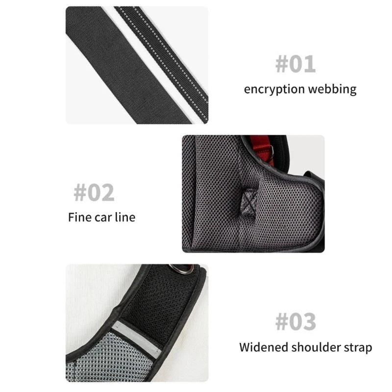 Arnés ciclismo R6FD Cinturón seguridad reflectante Giing bicicleta infantil para visibilidad nocturna - imagen 5