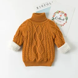 Suéter acolchado invierno bebé Jersey grueso felpa para niño