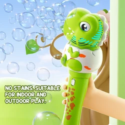 Pistola automática de burbujas con LEDs para fiestas infantiles