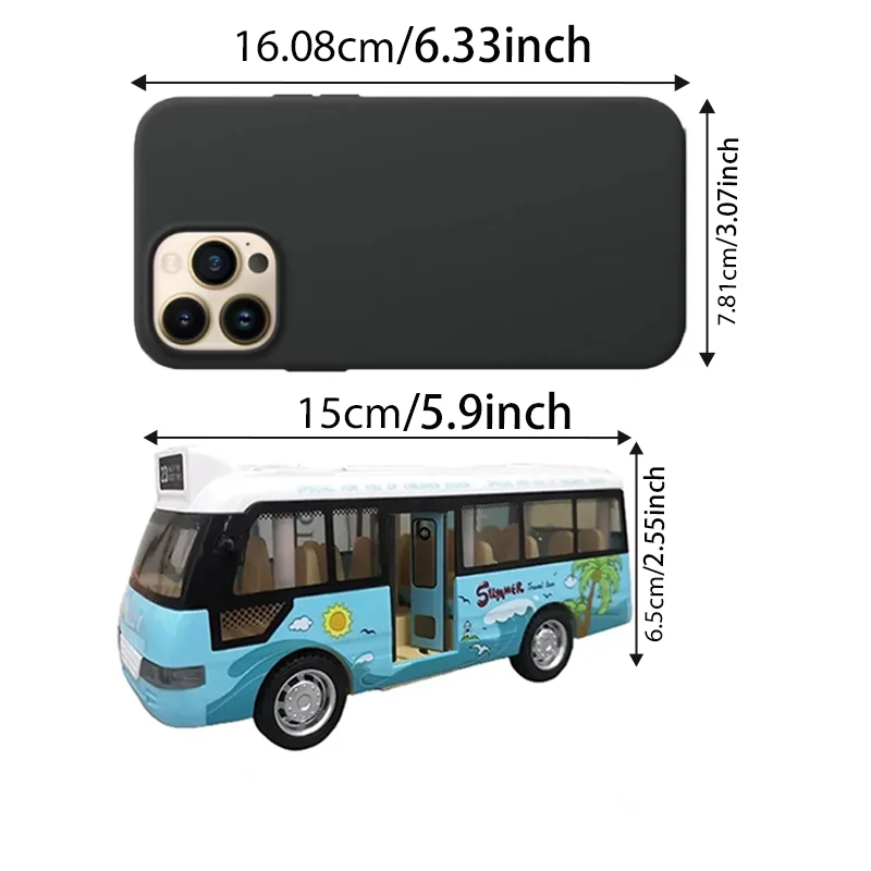 Autobús urbano de juguete para niños – Sonido, luces, puertas abiertas - imagen 4