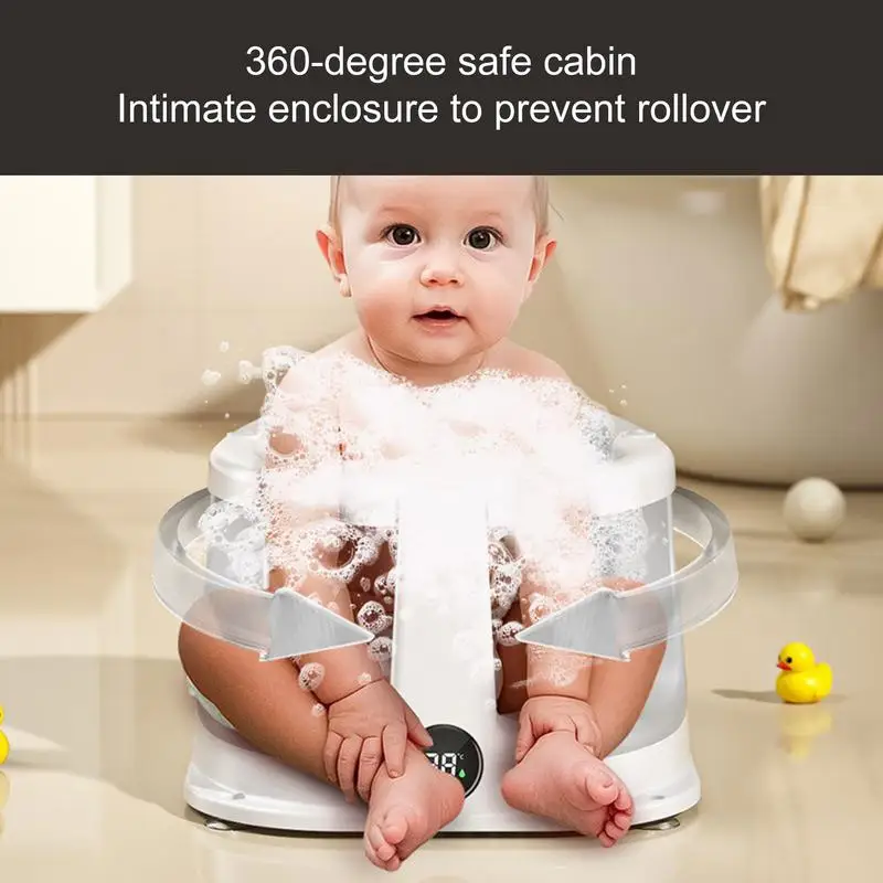 Asiento de baño antideslizante para bebés con sensor de temperatura - imagen 4