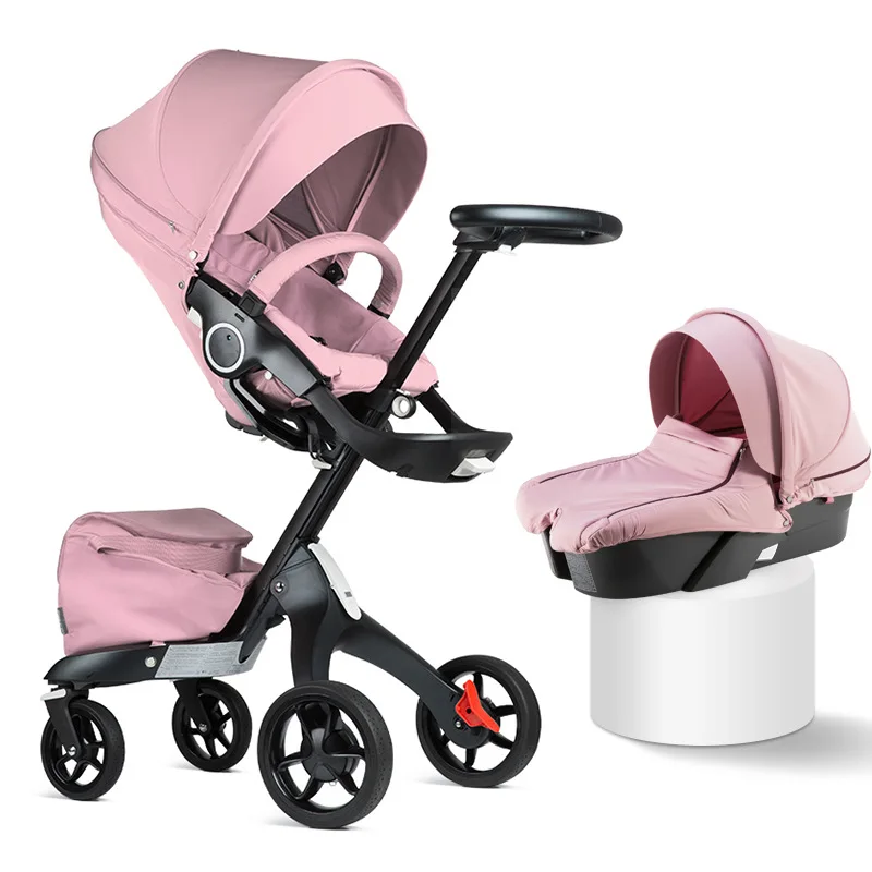 Cochecito de bebé 3 en 1 de lujo, paisaje terrestre alto, Dsland sentado, Coches Para mamá caliente, Moisés Para bebé, cochecito 3 en 1, Coche de bebé de lujo - imagen 5