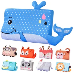 Almohada infantil viscoelástica suave con dibujos y lavable para niños