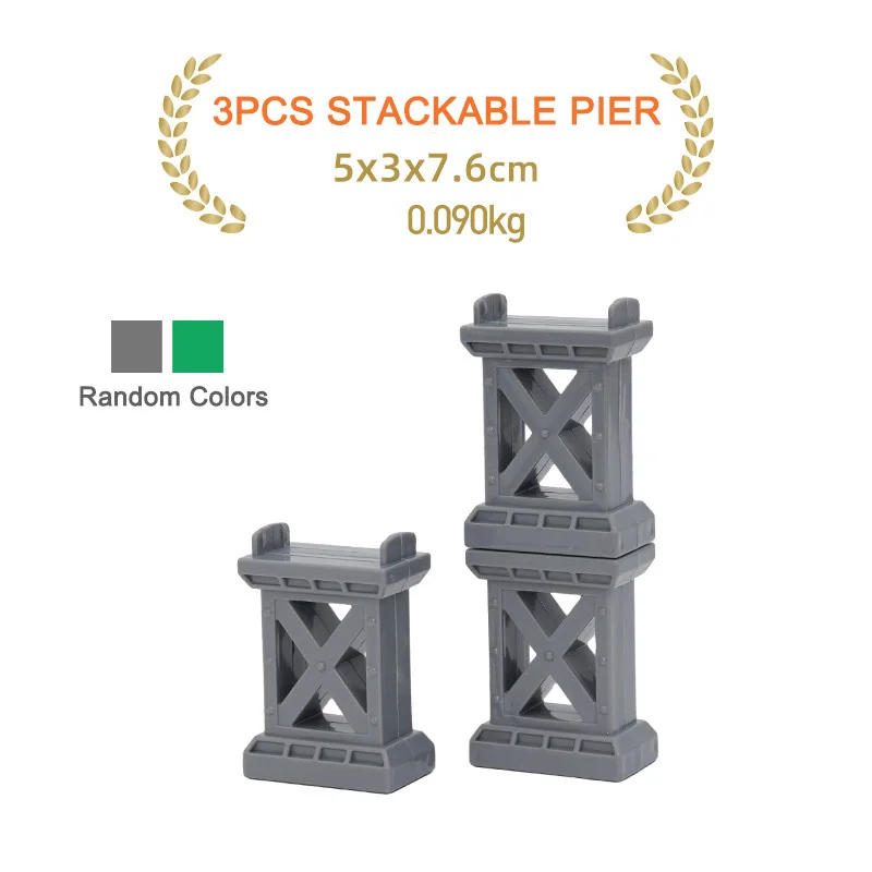 3pcs Grey Pier02