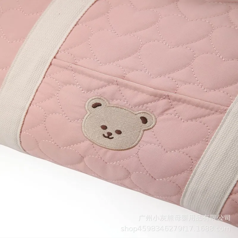 Bolso de mamá de gran capacidad, bolso de viaje para mujer, bolso de pañales para bebé, bolso cruzado multifuncional con estampado Floral - imagen 3