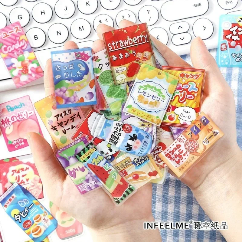 Pegatinas de juguetes clásicos para mascotas, postre de comida japonesa Retro, estilo Graffiti para niños, decoración DIY para álbumes de recortes - imagen 3